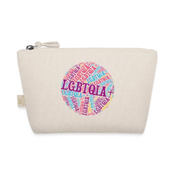 LGBTQIA+ T-Shirt Circle Word Cloud LGBT Gay Pride - Trousse biologique - nature - Devant