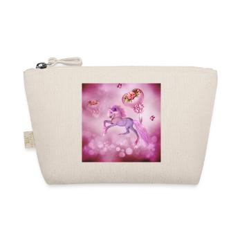 Wonderful fantasy foal with hearts. - Organic Pouch - nature - Front