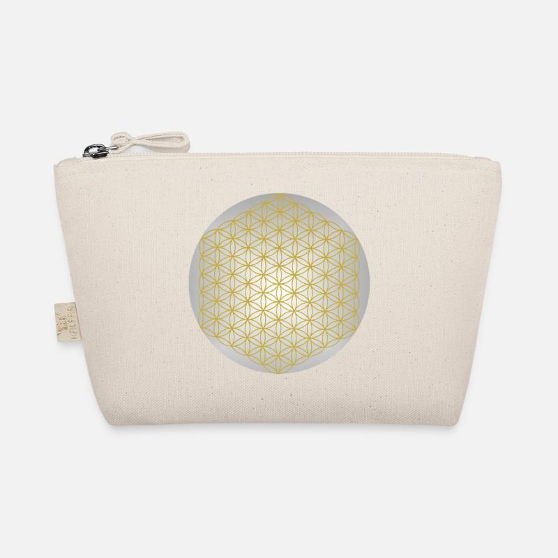 Fleur de Vie Or - 5ème Dimension - Mandala Trousse biologique
