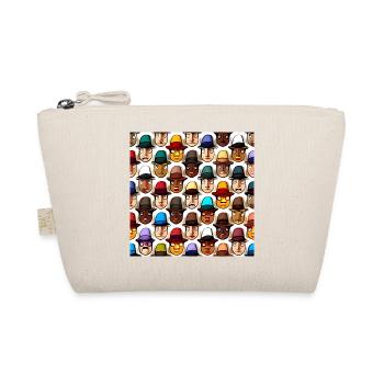 Visage dans le motif du chapeau - Trousse biologique - nature - Devant