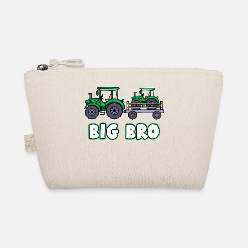 Organic Farmer Tractor Farmer Statement Vehicle Field Organic Pouch