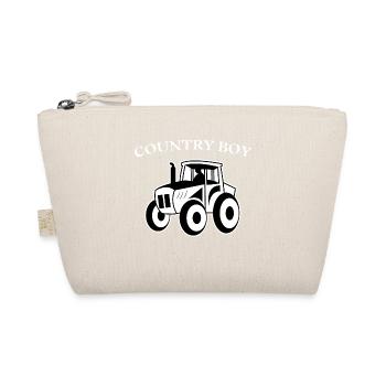 Country Life Farmer Statement Tractor Vehicle - Organic Pouch - nature - Front