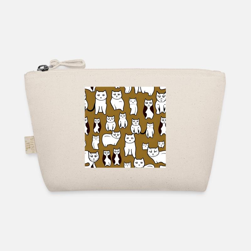 Cat Lover Pattern Organic Pouch