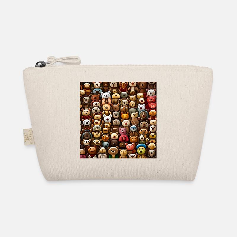 Cuddly Teddy Bears Pattern Organic Pouch