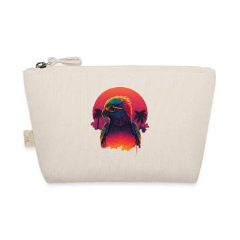 Synthwave Parrot Sunset - Trousse biologique - nature - Devant