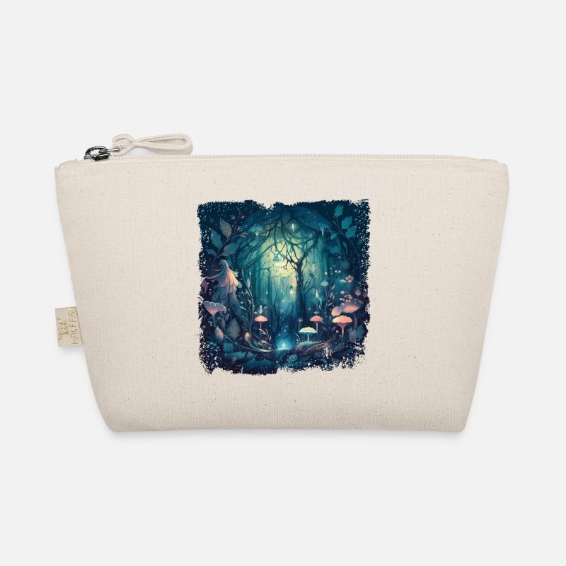 Enchanting fairytale forest with enchanted mushrooms Organic Pouch