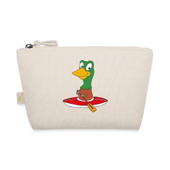 ENTE - KANU - KAJAK - WASSERSPORT - TIER - Bio-Täschchen - Natur - Vorne