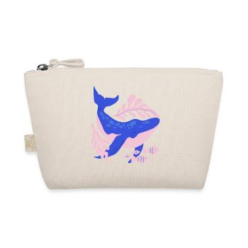 Pink and blue whale - Organic Pouch - nature - Front