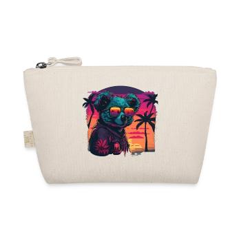 Synthwave Koala Sunset - Organic Pouch - nature - Front