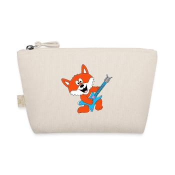 GITARRE - MUSIK - FUCHS - TIER - KIND - BABY - Bio-Täschchen - Natur - Vorne