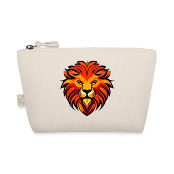 Lion's head, red and yellow - Organic Pouch - nature - Front