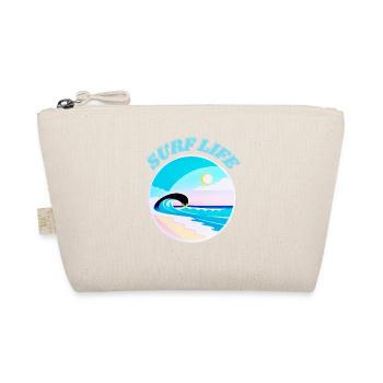 Surf Life, plage, soleil, mer, sable, vagues et été - Trousse biologique - nature - Devant