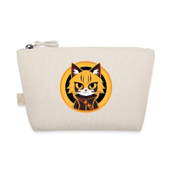 Dessin de chat d’anime orange et jaune - Trousse biologique - nature - Devant
