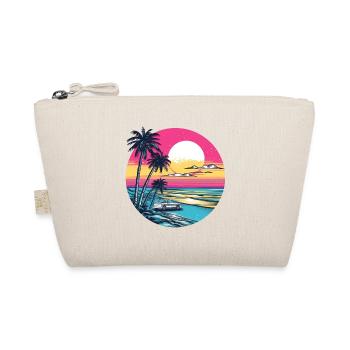 Retro sunset on the beach - Organic Pouch - nature - Front