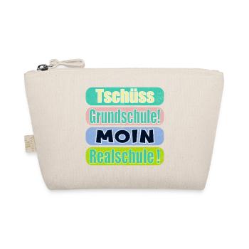 Tschüss Grundschule - Moin Realschule - Bio-Täschchen - Natur - Vorne