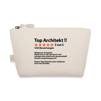 Abschiedsgeschenk Architekt Abschied für Kollegen - Bio-Täschchen - Natur - Vorne