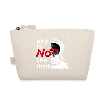 sky is Not the limit white - Bio-Täschchen - Natur - Vorne