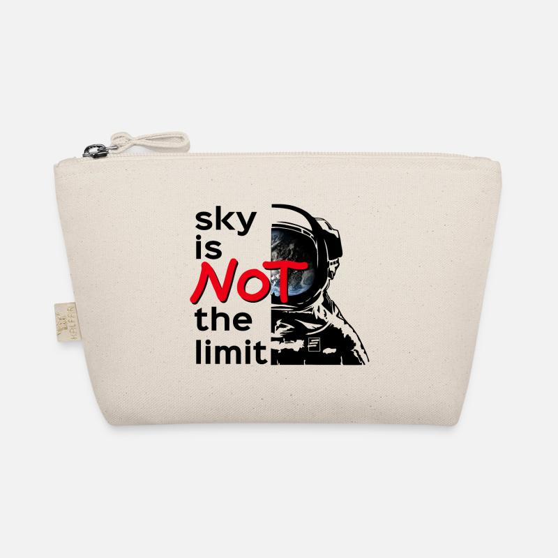 sky is Not the limit black Bio-Täschchen