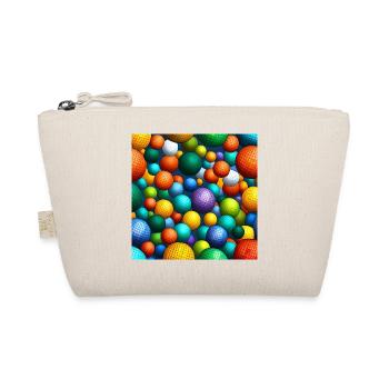 Regenbogen-Mosaik-Kugeln - Bio-Täschchen - Natur - Vorne