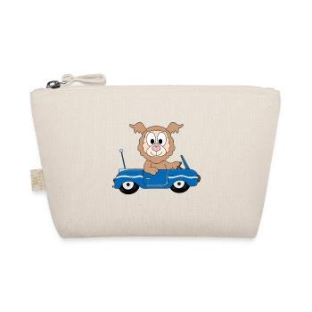 AUTO - LAMA - ALPAKA - TIER - AUTOFAHRER - FUN - Bio-Täschchen - Natur - Vorne