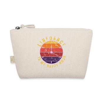 Geschenkidee: Linedance is my happy hour - Bio-Täschchen - Natur - Vorne