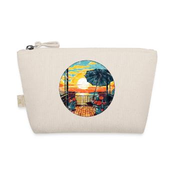 Holidays on the balcony, parasol, sun, sea - Organic Pouch - nature - Front