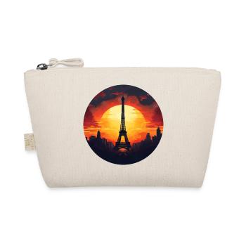 Paris Eiffel Tower at sunset, Romantic - Organic Pouch - nature - Front