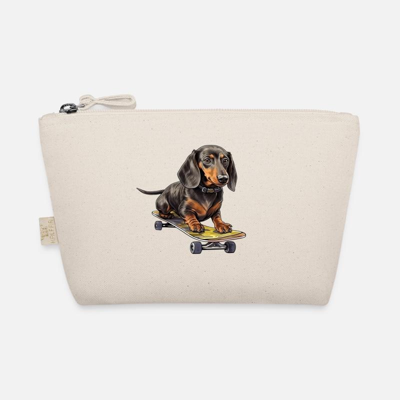 Aventure en skateboard teckel Trousse biologique