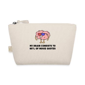 Movie Night Binge Watching Movies Cinema Statement - Organic Pouch - nature - Front