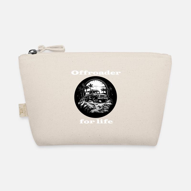 Offroader for life weiß Bio-Täschchen