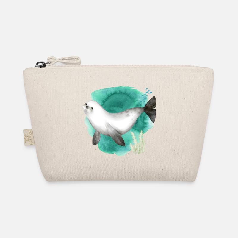 Aquarelle Mignon phoque dans l’océan Trousse biologique