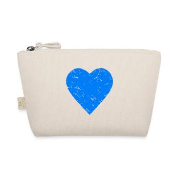 blue heart - water - bavaria - used look - Organic Pouch - nature - Front