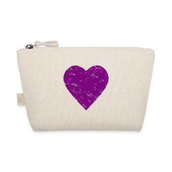 Purple Heart - Romance - Look usé - Trousse biologique - nature - Devant