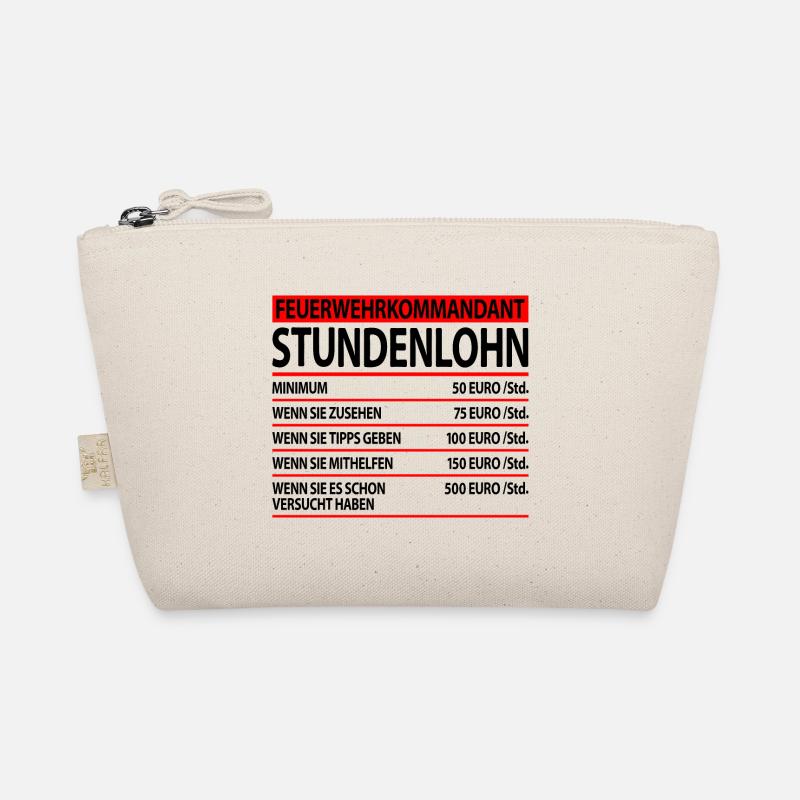 Feuerwehrkommandant Abschiedsgeschenk Lustige - Bio-Täschchen - Natur