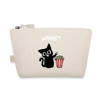 Movies Katze Popcorn Filmabend Theater Kinoabend - Bio-Täschchen - Natur - Vorne