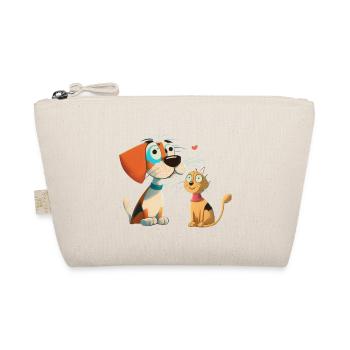 Regard romantique d’un chien et d’un chat - Trousse biologique - nature - Devant