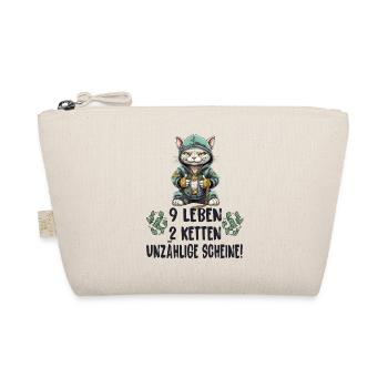 Katzen Hip Hop Design - Bio-Täschchen - Natur - Vorne