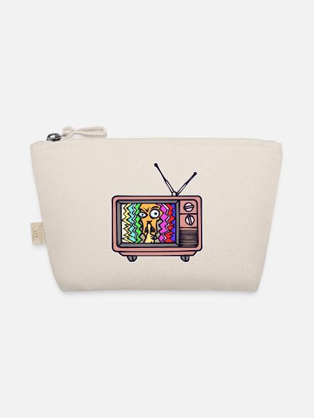 TV Night Streaming Theater Movies Television - Organic Pouch - nature - Front