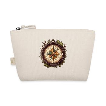 Vintage Compass - Organic Pouch - nature - Front