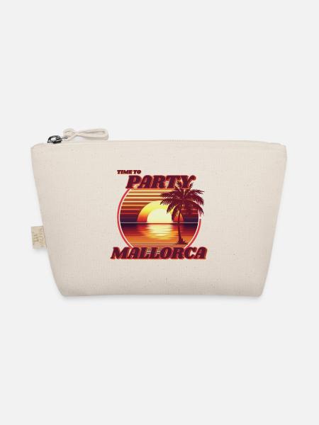 Party in Mallorca, romantic retro sunset design. - Organic Pouch - nature