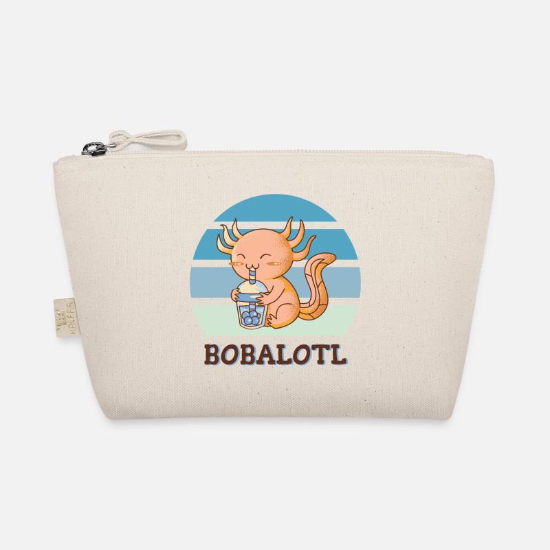 Boba Bubble Tea Axolotl Bobalotl - Bio-Täschchen - Natur