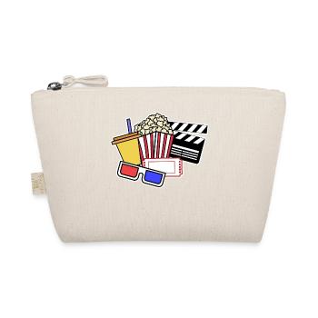 Movie Night Popcorn Theater Streaming Movies Filme - Organic Pouch - nature - Front