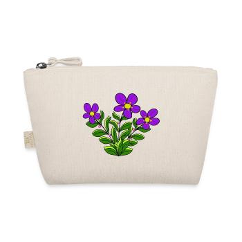 Floral Pattern Flower Vine Flower Blossom Floral - Organic Pouch - nature - Front