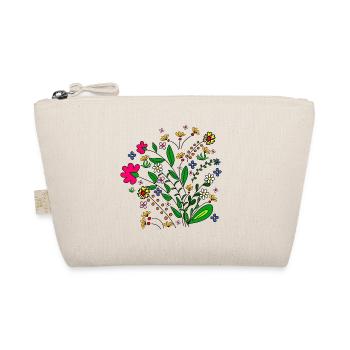 Flower meadow floral pattern flower tendril flower floral - Organic Pouch - nature - Front