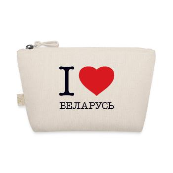 I LOVE BELARUS Weißrussland - Bio-Täschchen - Natur - Vorne