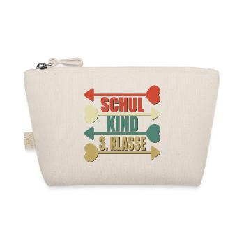 3. Klasse Grundschule RETRO SCHULKIND - Bio-Täschchen - Natur - Vorne