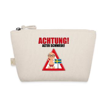 ACHTUNG! ALTER SCHWEDE! - Bio-Täschchen - Natur - Vorne