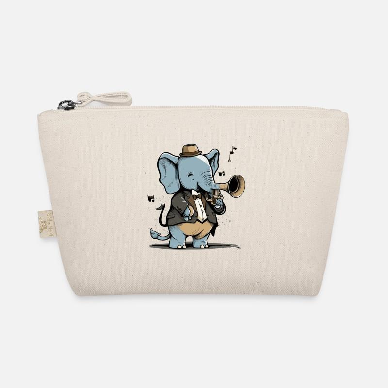 Jazziger Elefant Bio-Täschchen