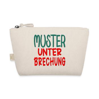 MUSTER UNTERBRECHUNG - GLAUBENSSÄTZE SPRÜCHE - Bio-Täschchen - Natur - Vorne