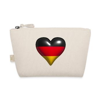 Allemagne coeur brillant noir rouge or jaune - Trousse biologique - nature - Devant